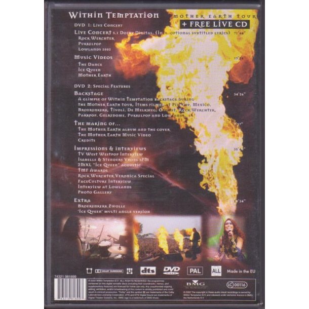 Mother Earth Tour - Within Temptation (DVD+CD)