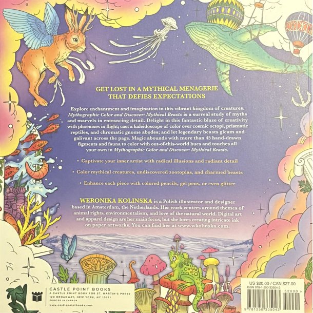 Mythographic Color and Discover - Mythical Beasts (Bog)