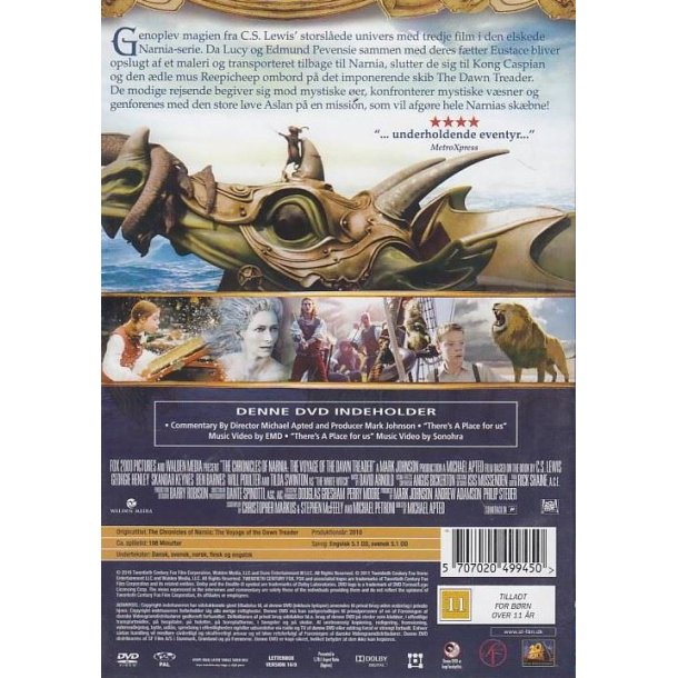 Narnia - Morgen vandrerens rejse (DVD)