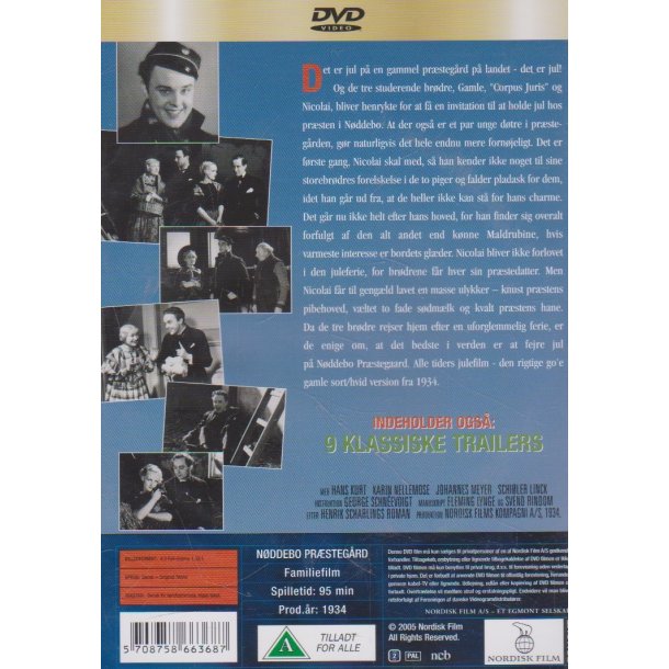N�ddebo Pr�stegaard (1934) (DVD)
