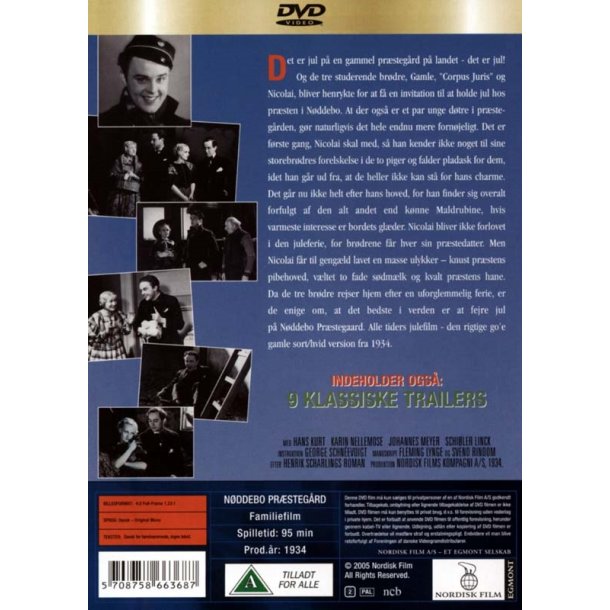 N�ddebo Pr�stegaard (1934) (DVD)