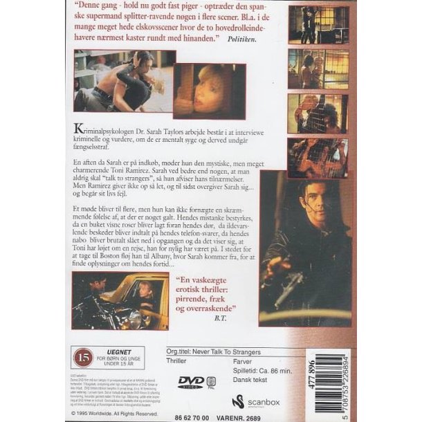 Never talk to strangers (DVD)