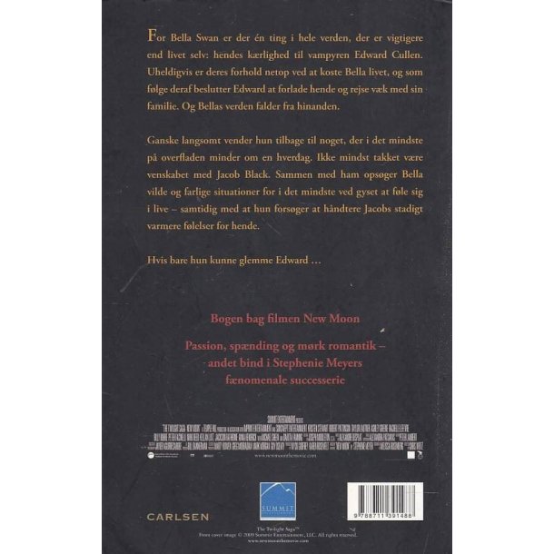 New moon - Nym�ne - Twilight sagaen (Bog)