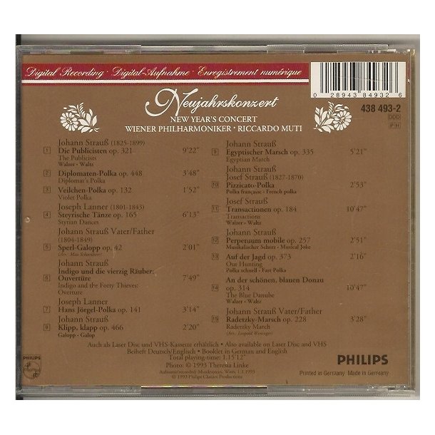 New Years concert (CD)