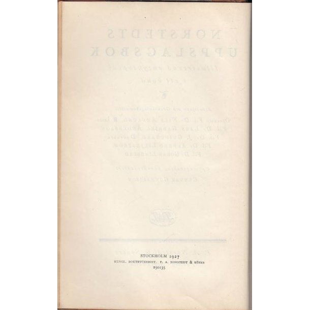 Norstedts uppslagsbok (Bog)