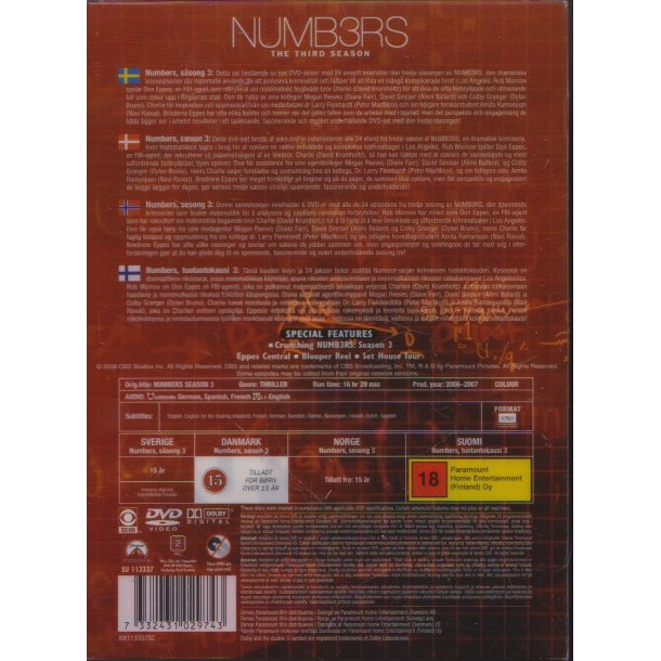 Numbers - S�son 3 (DVD)