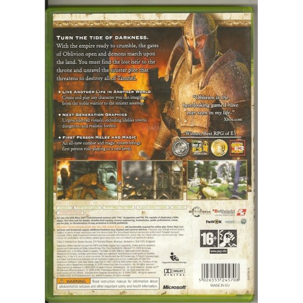 The Elder Scrolls IV Oblivion (Spil)