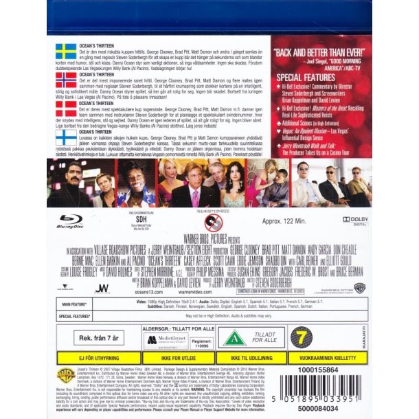 Ocean's thirteen (Blu-ray)