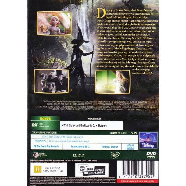 Oz - The Great And Powerful (DVD)