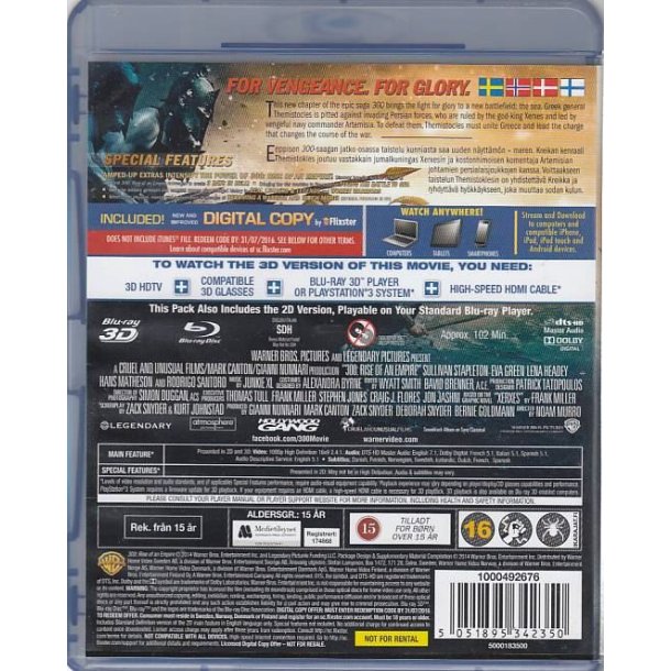 300 Rise of an empire (Blu-ray 3D)