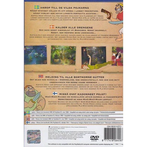 Disney's Peter Pan the legend of Never Land (Spil)