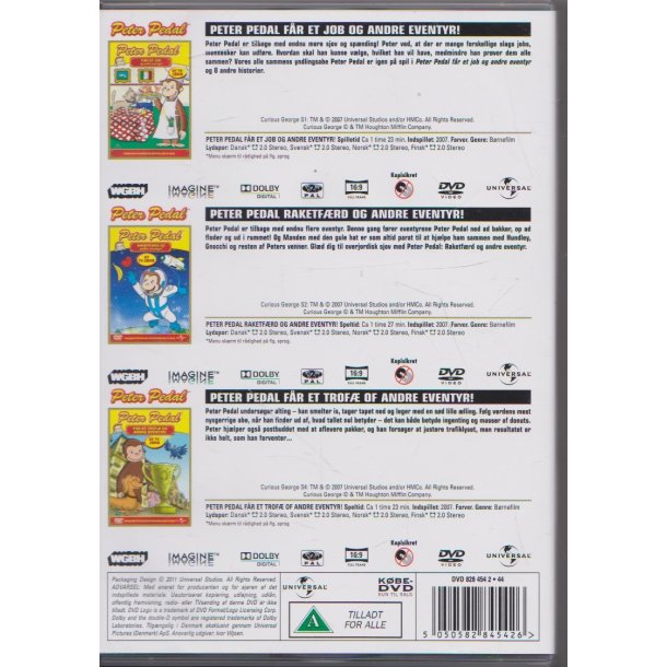Peter Pedal - Boks 3Film (DVD) 