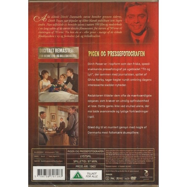 Pigen og pressefotografen (DVD)