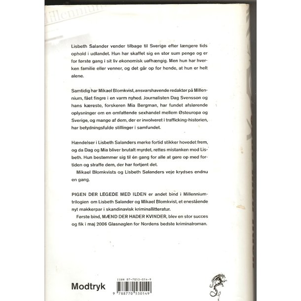 Pigen der legede med ilden (Bog)