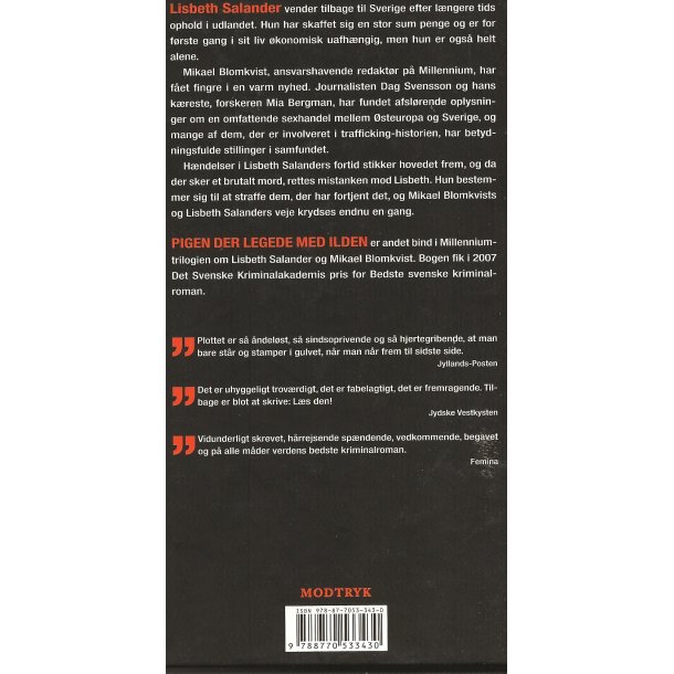 Pigen der legede med ilden (Bog)