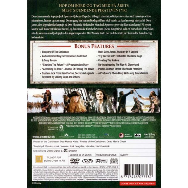 Pirates of the Caribbean - D�d mands kiste (DVD)