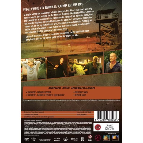 Prison Break - S�son 3 (DVD)
