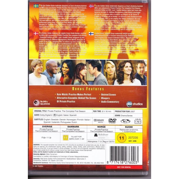 Private practice - S�son 1 (DVD)