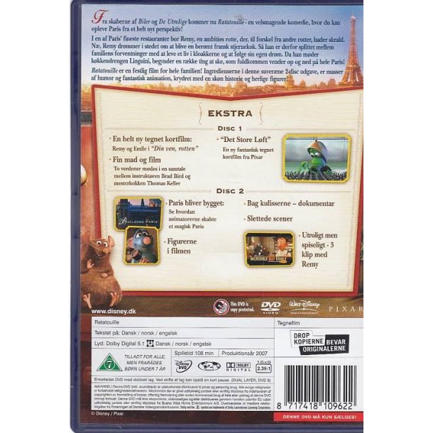 Ratatouille - Disney Pixar nr. 8 (DVD)