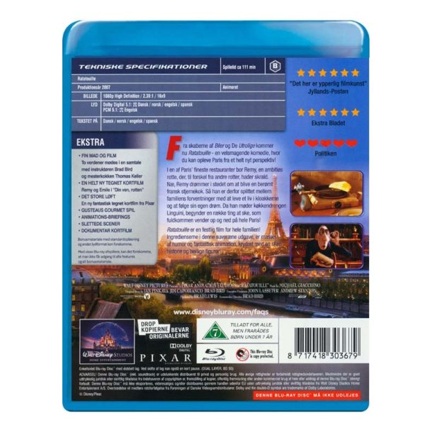 Ratatouille - Disney Pixar nr. 8 (Blu-ray)