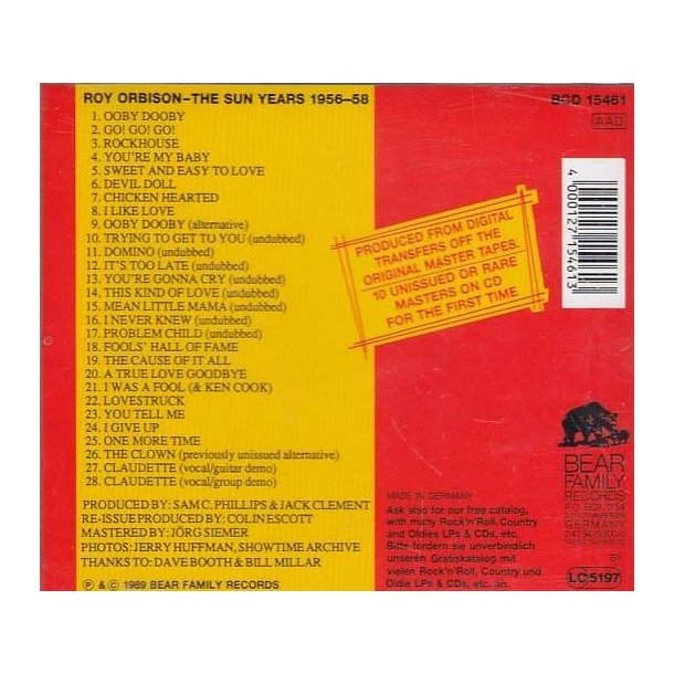 The Sun Years 1956-58 (CD)