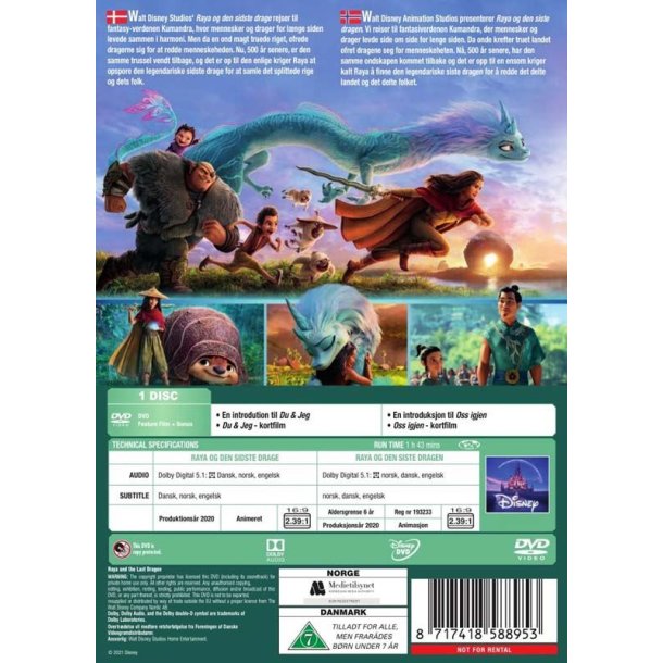 Raya and the last Dragon - Disney (DVD)
