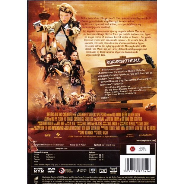 Resident evil - Extinction (DVD)