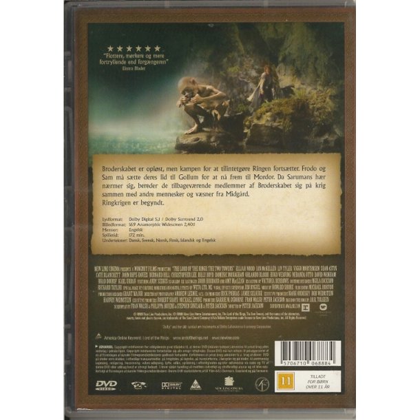 Ringenes Herre - De to t�rne (DVD)