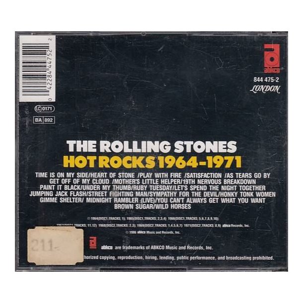 Hot rocks 1964-1971 (CD)