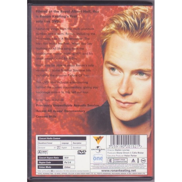 Ronan - Live from the Royal Albert Hall (DVD)