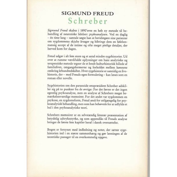 Sigmund Freud - Schreber (Bog)