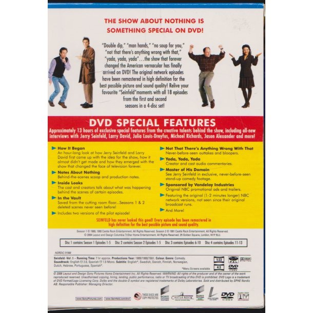 Seinfeld - S�son 1 & 2 (DVD)