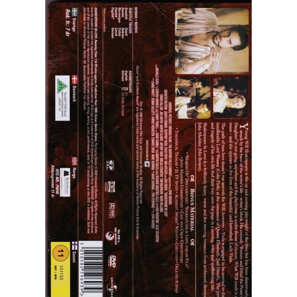 Shakespeare in Love - Steelbook (DVD)