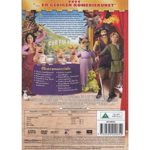 Shrek den tredje (DVD)