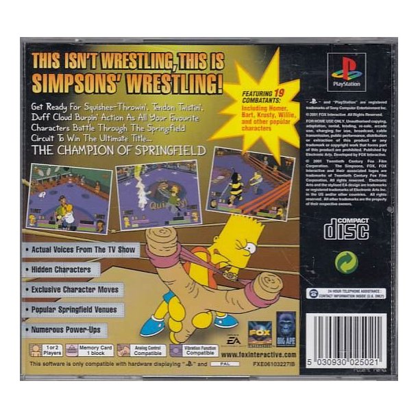 The Simpsons - Wrestling (Spil)