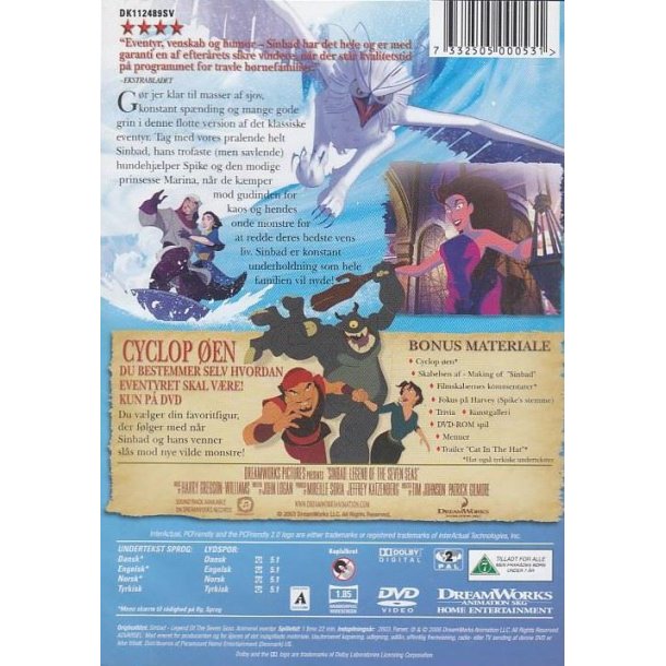 Sinbad - Legenden fra de syv have (DVD)