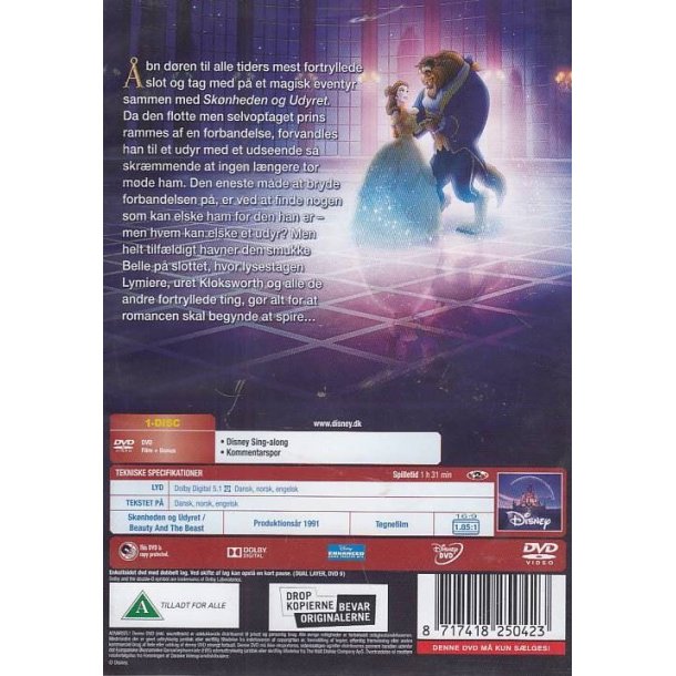Sk�nheden og Udyret - Disney klassikere nr. 30 (DVD)