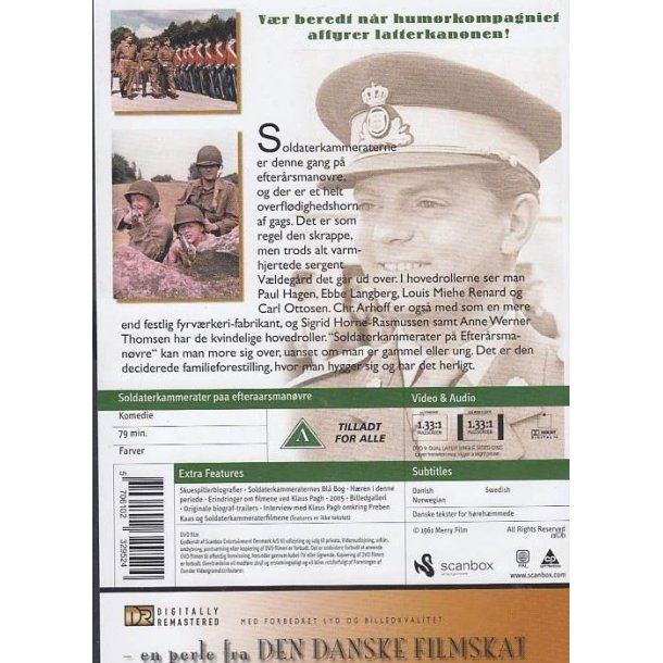 Soldaterkammerater paa efteraarsman�vre (DVD)