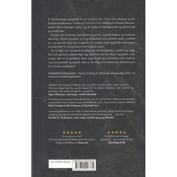 Sommerfugleklanen - Pavens yndling (Bog)