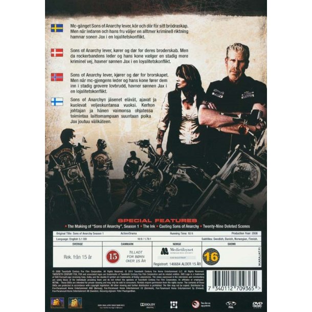 Sons of Anarchy - S�son 1 (DVD)