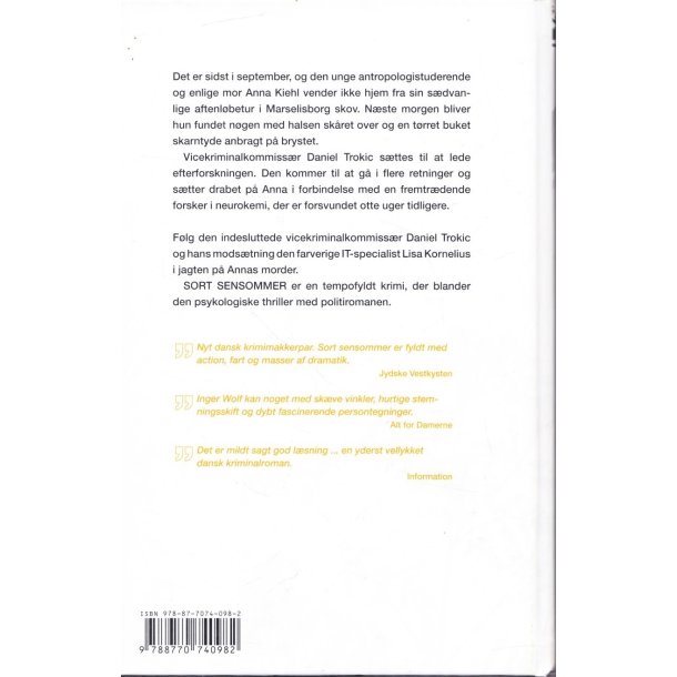 Sort sensommer (Bog)