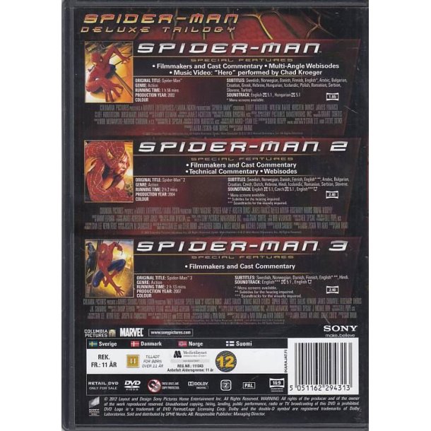 Spider-man - Delux Trilogy (DVD)
