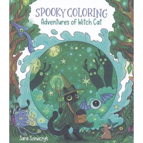Spooky Coloring - Adventures of Witch Cat (Bog)