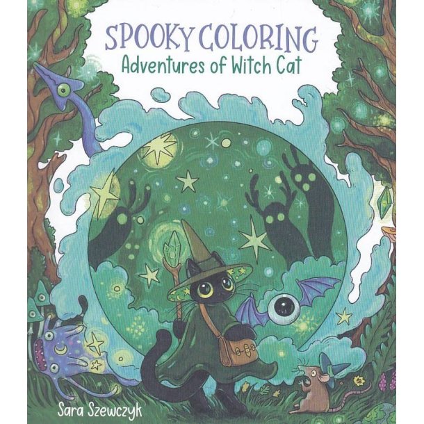 Spooky Coloring - Adventures of Witch Cat (Bog)