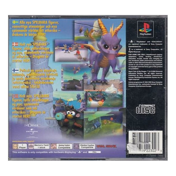 Spyro year of the dragon (Spil)