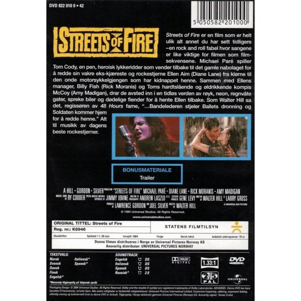 Streets of Fire (DVD)