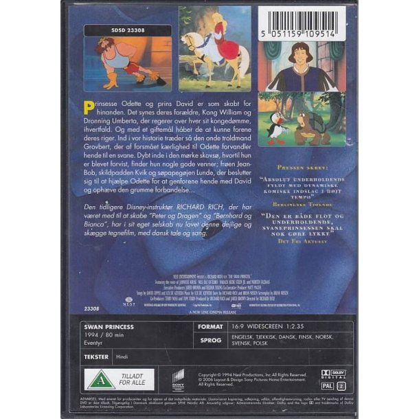 Svane prinsessen (DVD)
