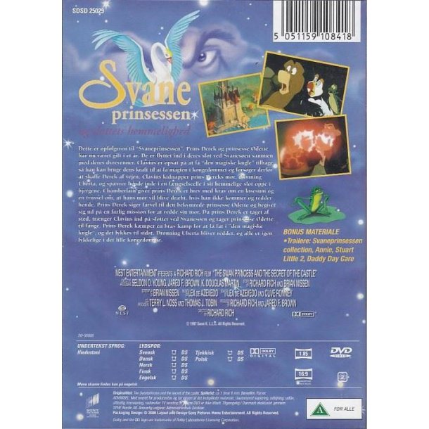 Svane prinsessen og slottets hemmelighed (DVD)