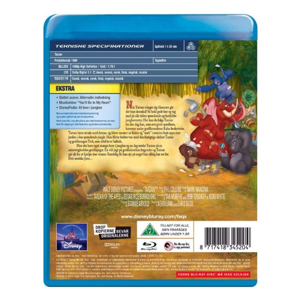 Tarzan  - Disney Klassikere nr. 37 (Blu-ray)