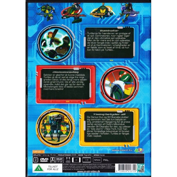 Teenage mutant ninja Turtles 5 Fast forward - Tidsrejsen (DVD)